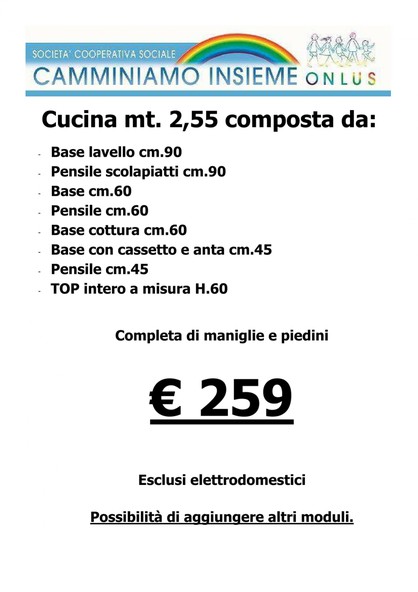 Cucina con top 2016