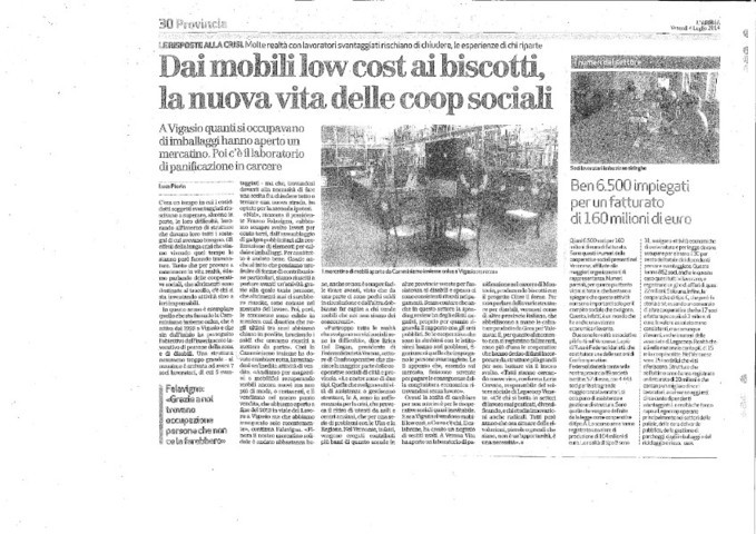 articolo sulla Cooperativa